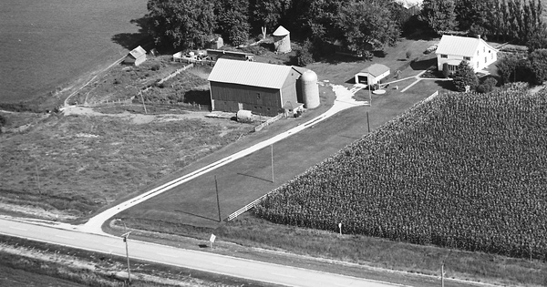 Vintage Aerial photo from 1969 in Allamakee County, IA