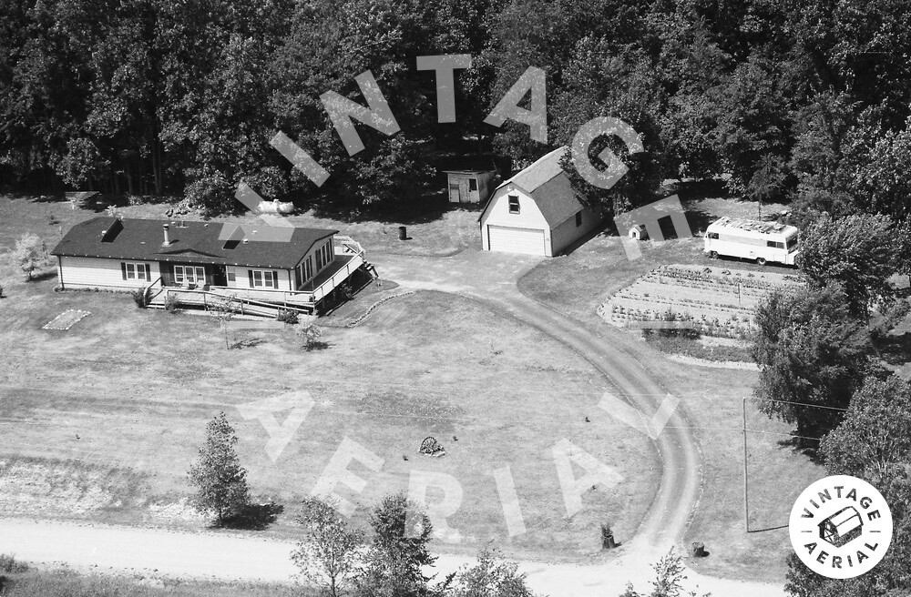 Vintage Aerial Michigan Shiawassee County 1988 28XSH7