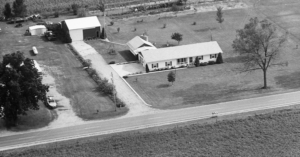 Vintage Aerial photo from 1981 in St. Joseph County, MI