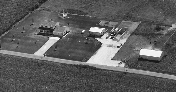 Vintage Aerial photo from 1999 in Kosciusko County, IN