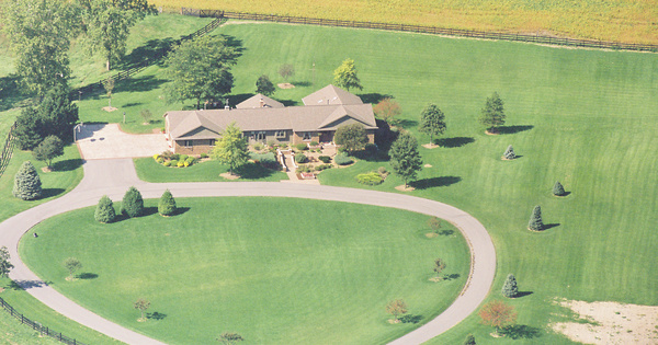 Vintage Aerial photo from 2000 in Kosciusko County, IN