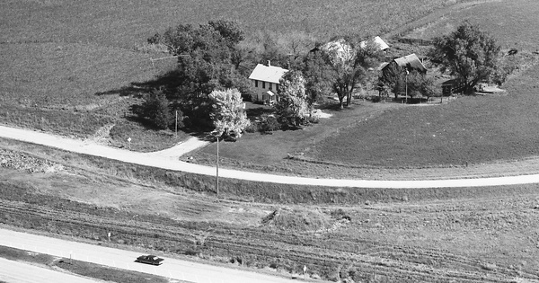 Vintage Aerial photo from 1973 in Poweshiek County, IA