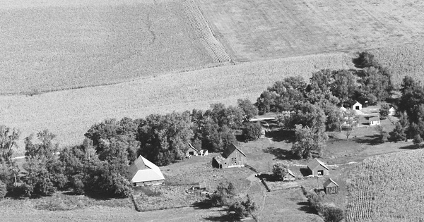 Vintage Aerial photo from 1981 in Shelby County, IA