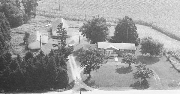Vintage Aerial photo from 1992 in Sac County, IA