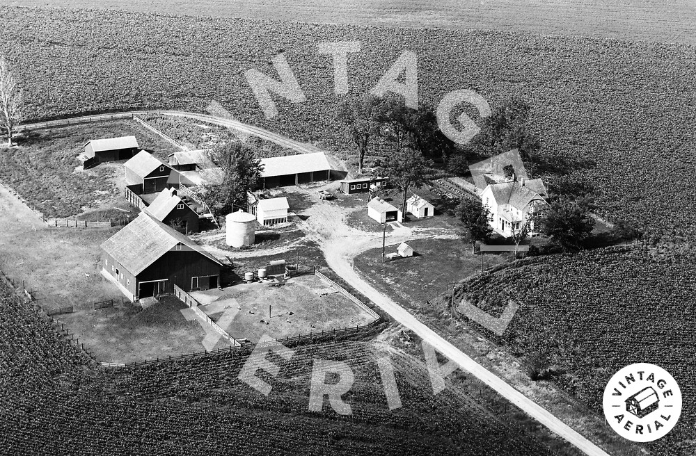 Vintage Aerial Iowa Jasper County 1965 47DJA4