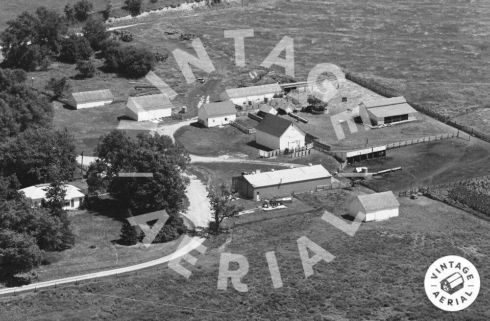 Vintage Aerial Iowa Fremont County 1980 31XFRE11