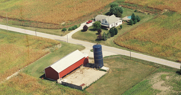 Vintage Aerial photo from 2000 in Miami County, IN