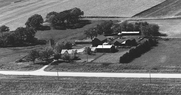Vintage Aerial photo from 1975 in Fayette County, IA