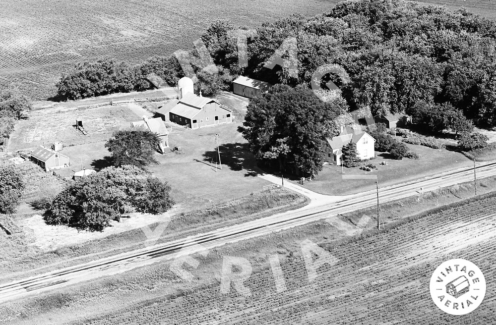 Vintage Aerial Iowa Emmet County 1971 1IEM28