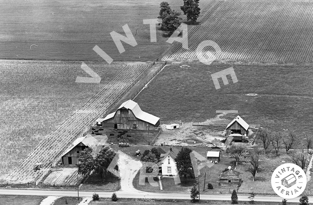 Vintage Aerial Indiana Tipton County 1964 8RTI6