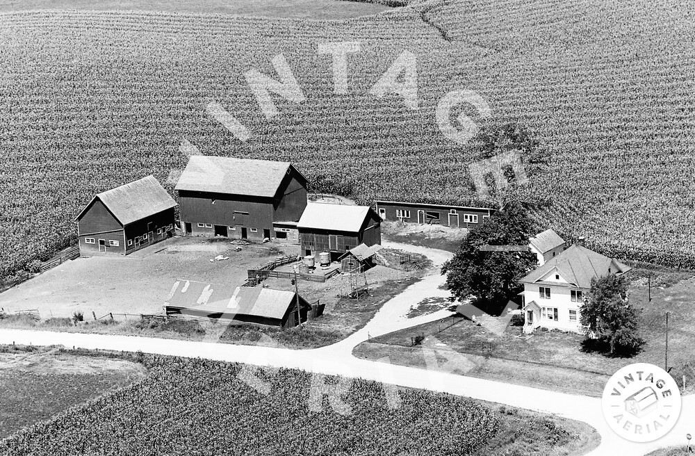 Vintage Aerial Iowa Clayton County 1971 21ICL26