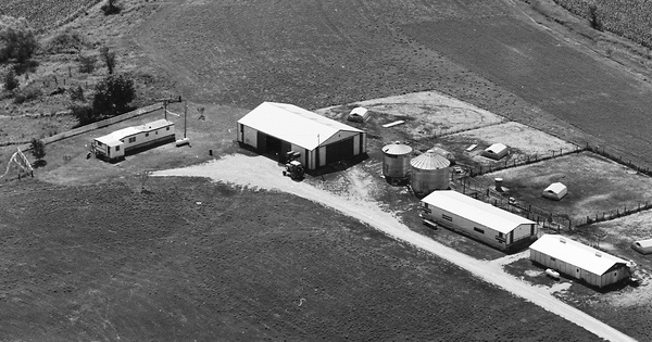Vintage Aerial photo from 1980 in Union County, IA
