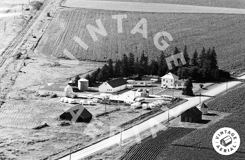 Vintage Aerial Iowa Tama County 1972 9PTA1