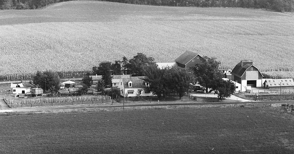 Vintage Aerial photo from 1976 in Keokuk County, IA