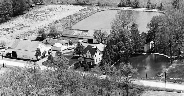Vintage Aerial photo from 1963 in Carbon County, PA