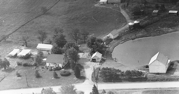 Vintage Aerial photo from 1964 in St. Clair County, IL