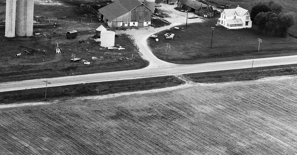 Vintage Aerial photo from 1973 in Juneau County, WI