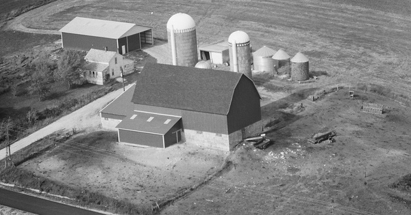 Vintage Aerial photo from 1979 in Eau Claire County, WI