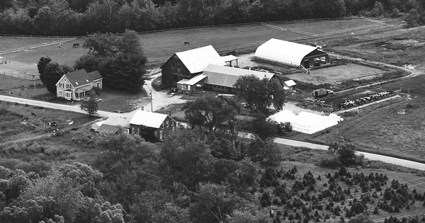 Vintage Aerial photo from 2003 in Somerset County, ME