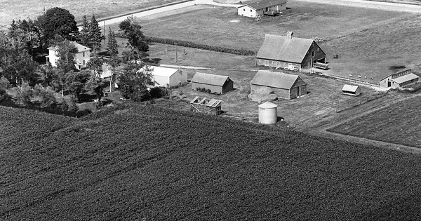 Vintage Aerial photo from 1979 in O'Brien County, IA