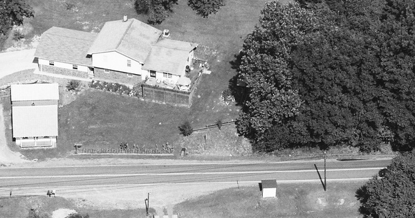 Vintage Aerial photo from 1990 in Braxton County, WV