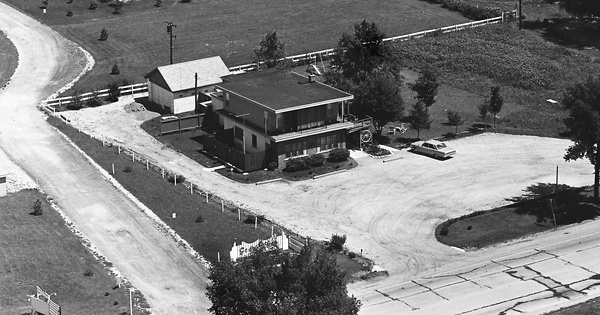 Vintage Aerial photo from 1965 in Kankakee County, IL