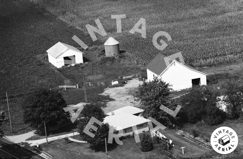 Vintage Aerial Indiana Fulton County 1973 45TFU26
