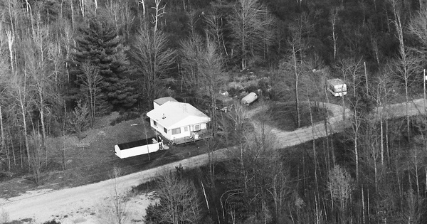 Vintage Aerial photo from 1992 in Gladwin County, MI