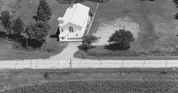Vintage Aerial photo from 1985 in Union County, SD