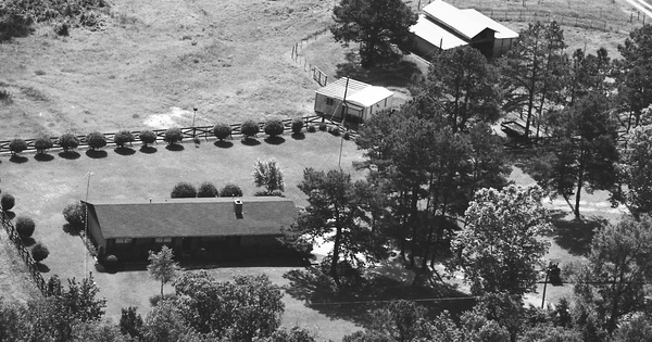 Vintage Aerial photo from 1989 in Lafayette County, AR
