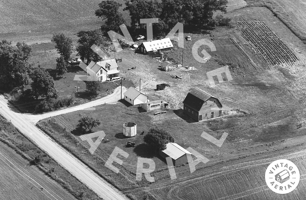 Vintage Aerial Nebraska Thurston County 1982 21MTH35