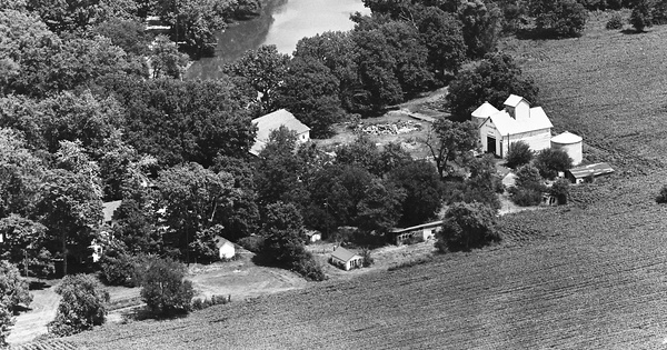 Vintage Aerial photo from 1965 in Livingston County, IL