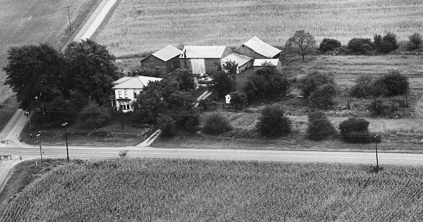 Vintage Aerial photo from 1972 in Lorain County, OH