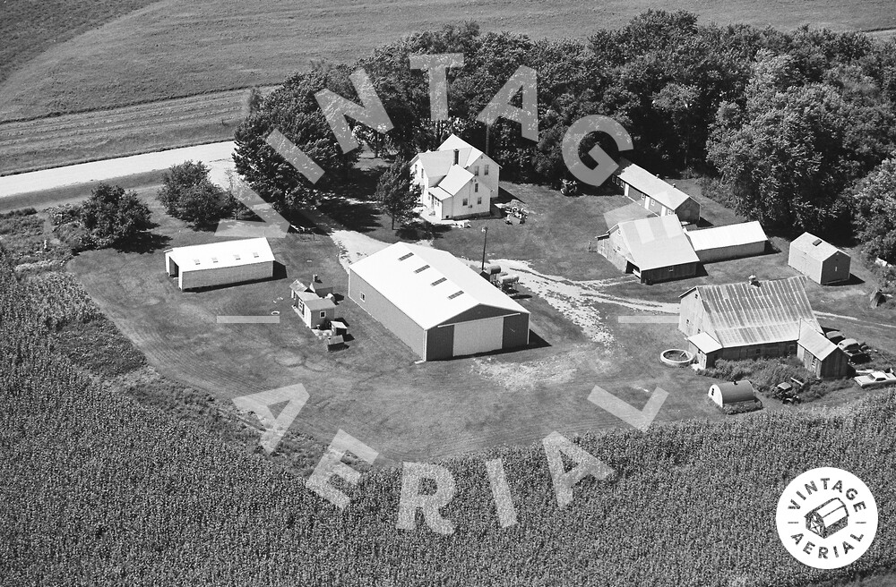 Vintage Aerial Minnesota Waseca County 1981 7AWA24