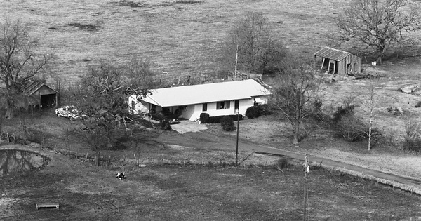 Vintage Aerial photo from 1983 in Hopkins County, TX