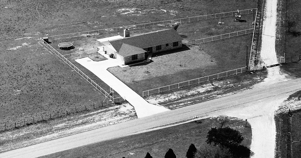 Vintage Aerial photo from 1992 in Coryell County, TX