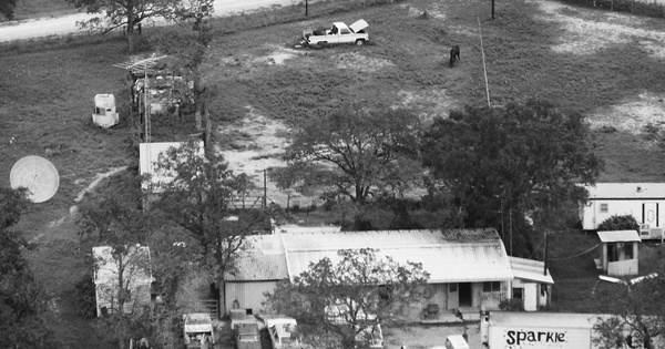 Vintage Aerial photo from 1986 in Burleson County, TX