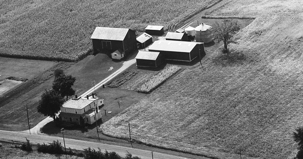 Vintage Aerial photo from 1968 in Richland County, OH