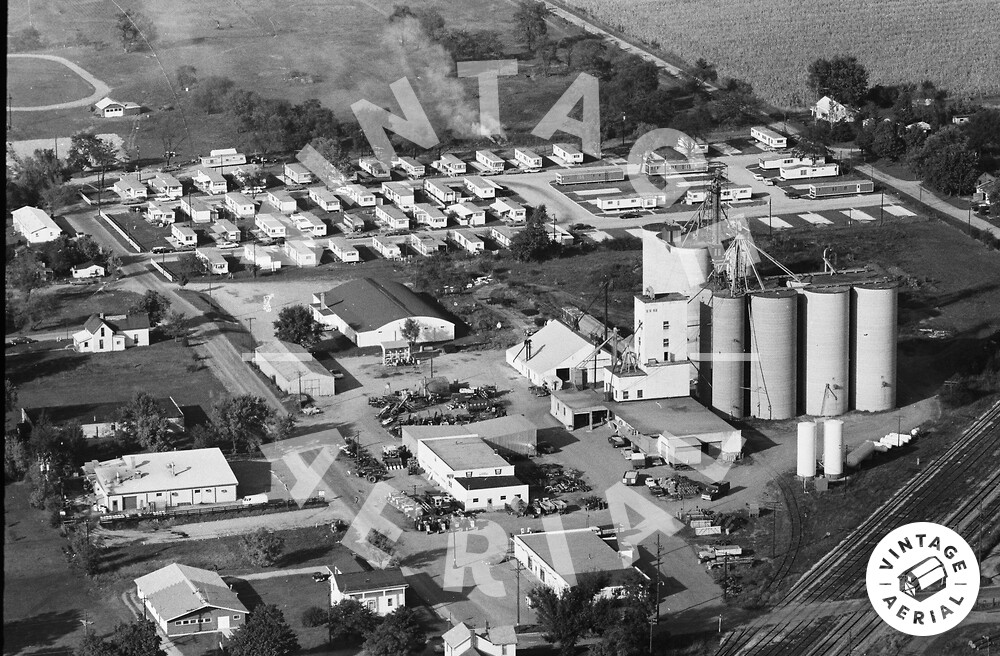 Vintage Aerial Ohio Champaign County 1968 85OCH1