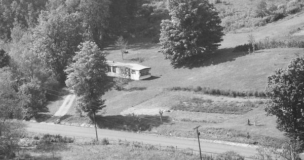 Vintage Aerial photo from 1985 in Yates County, NY