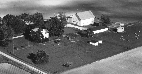 Vintage Aerial photo from 1966 in Crawford County, OH