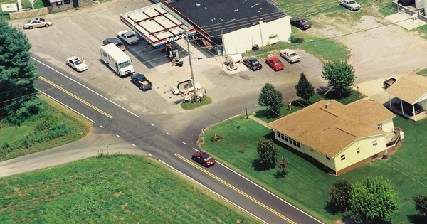 Vintage Aerial photo from 2001 in Caldwell County, NC