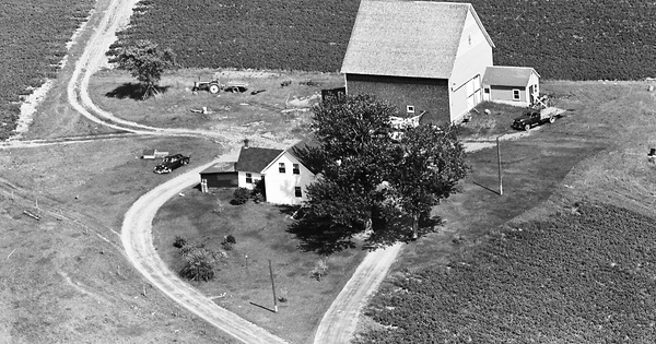 Vintage Aerial photo from 1964 in Aroostook County, ME