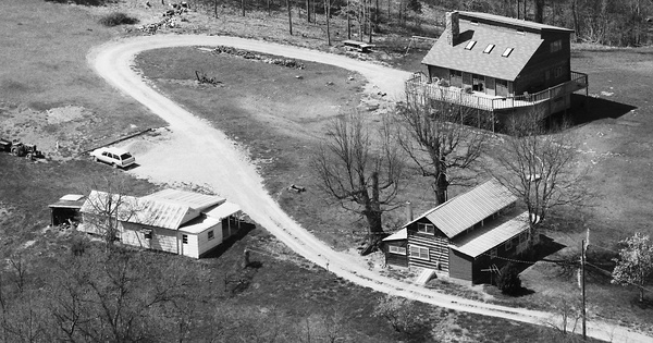 Vintage Aerial photo from 1987 in Roanoke County, VA
