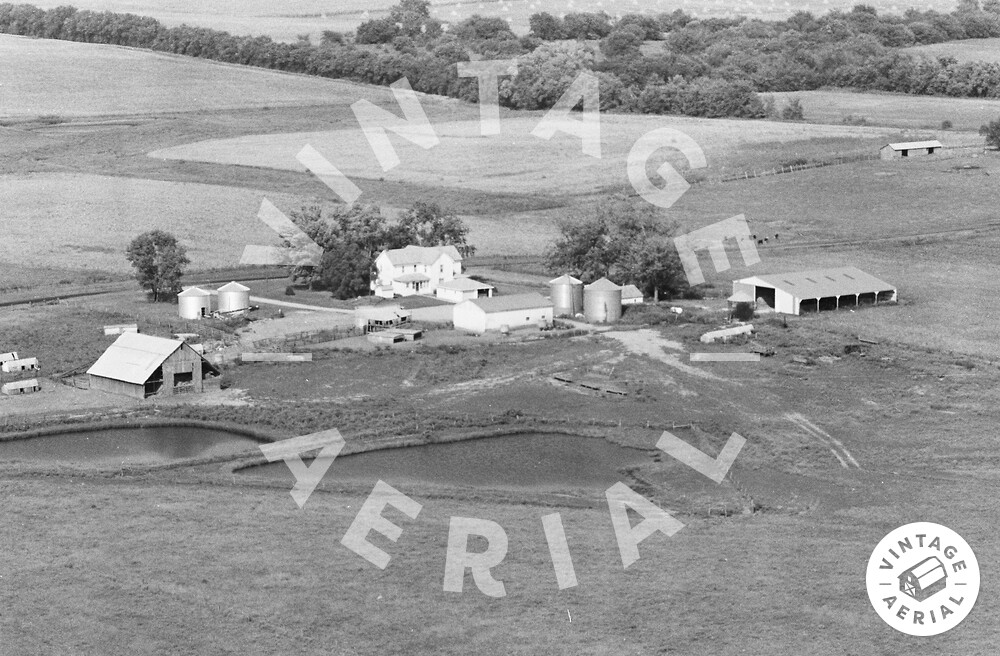 Vintage Aerial Missouri Andrew County 1980 58OAN8