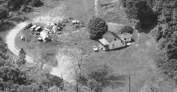 Vintage Aerial photo from 1986 in Pleasants County, WV