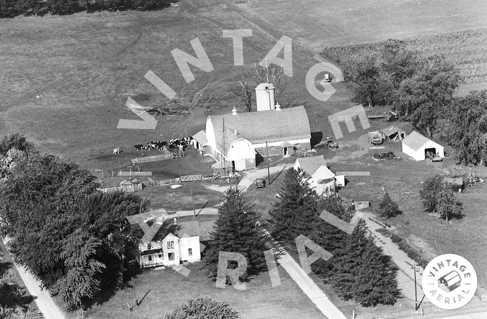 Vintage Aerial Wisconsin Racine County 1964 34CRA7