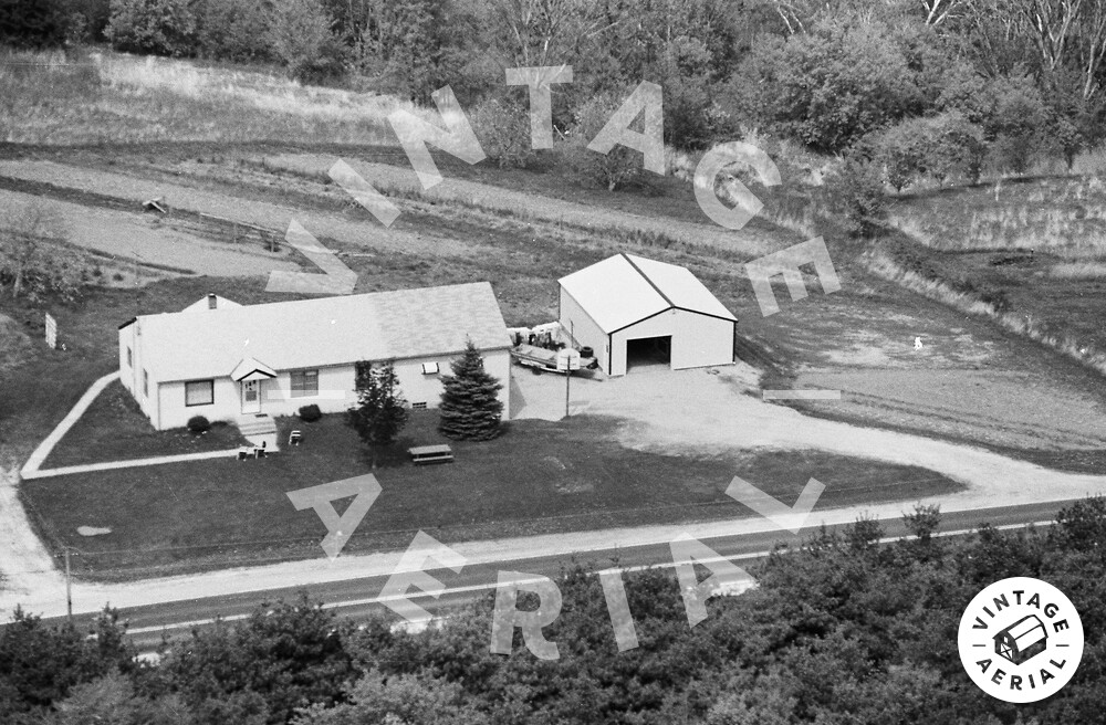 Vintage Aerial Wisconsin La Crosse County 1980 29NLA30