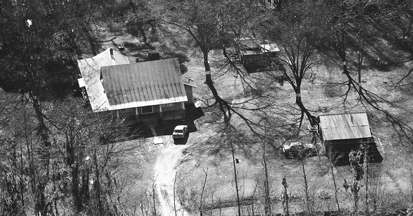 Vintage Aerial photo from 1990 in Perquimans County, NC