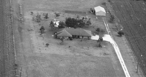 Vintage Aerial photo from 1986 in Matagorda County, TX